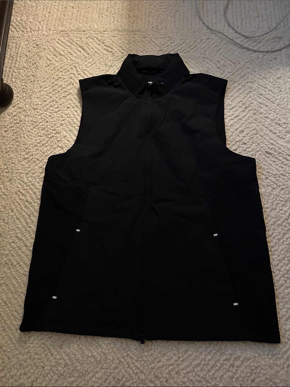 johnnie-O Black Performance Zip Vest